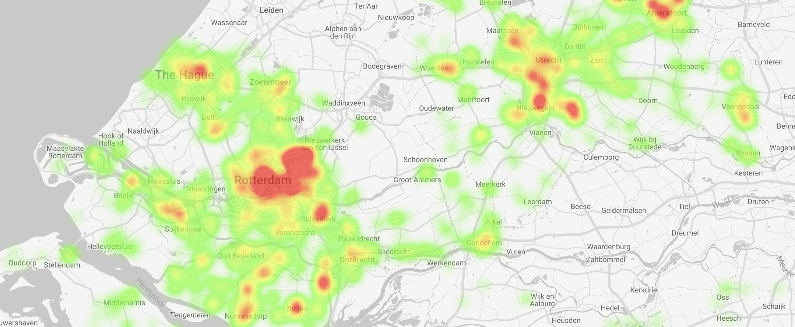 heat map by Maply