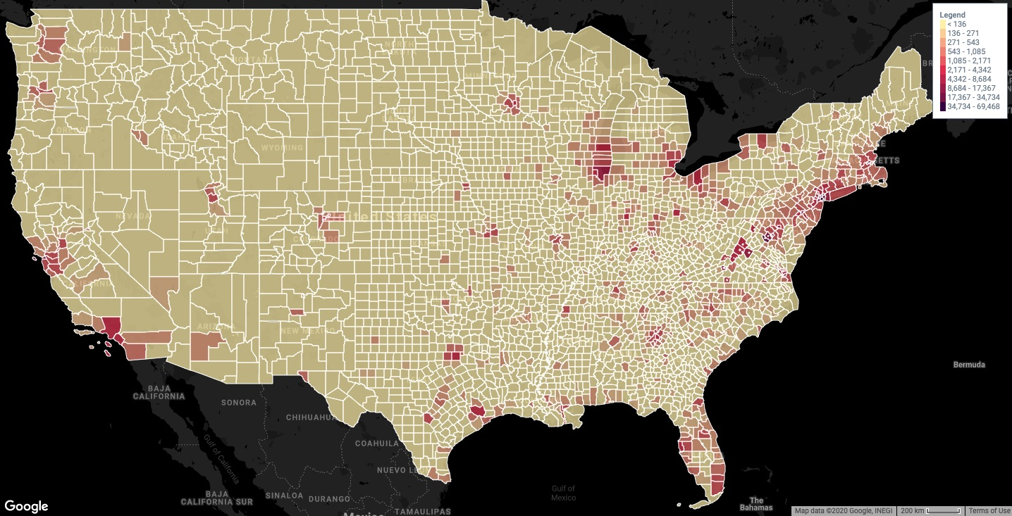 Geographic Heat Map - Mapping Tools and Features - Maply